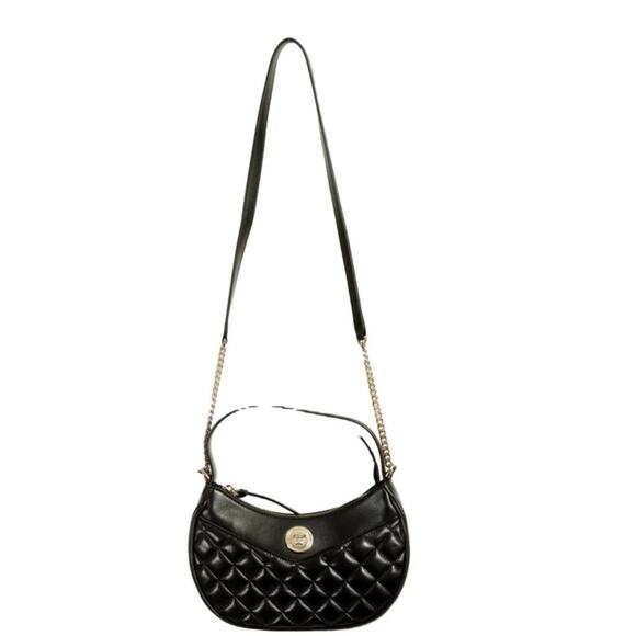 Versace La Medusa Quilted Leather Half Moon Shoulder Bag NWT - Picture 8 of 9